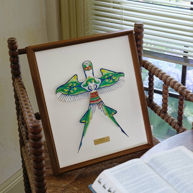 Handcrafted “Slim Swallow” Kite Painting - Mulantique