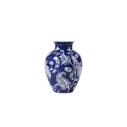 Mini Blue and White Porcelain Vase - Mulantique