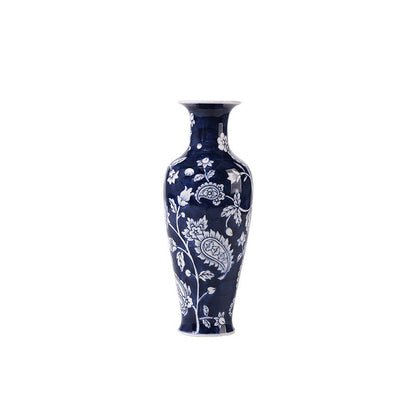 Mini Blue and White Porcelain Vase - Mulantique