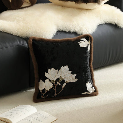 Mulan Embroidered Throw Pillow - Mulantique