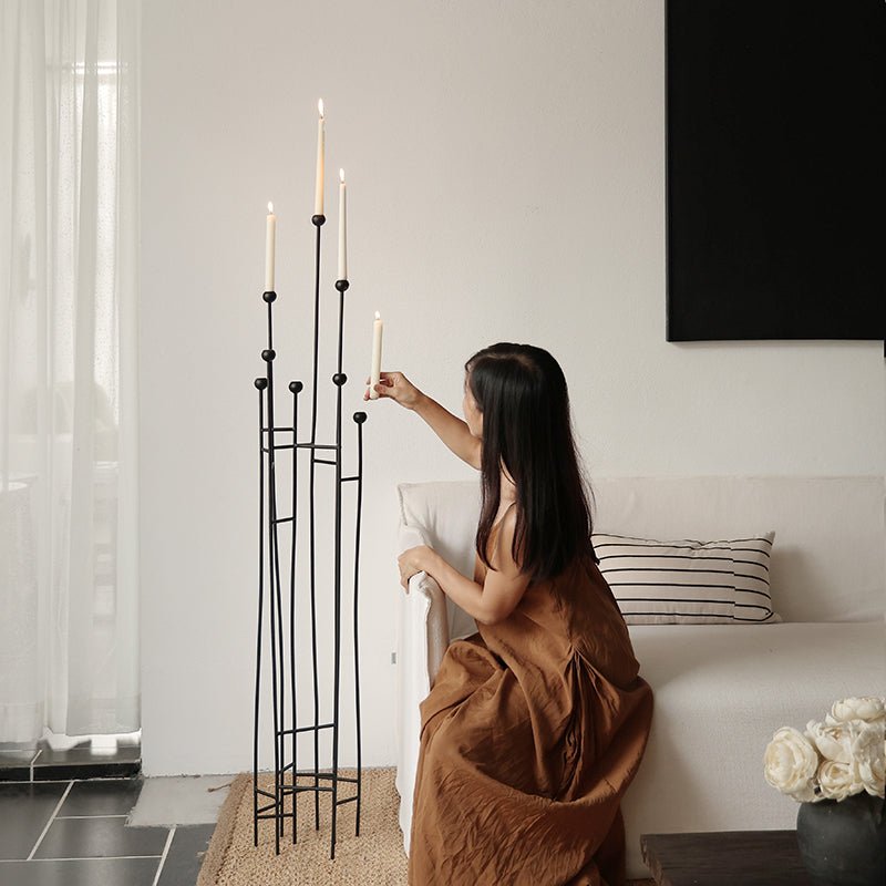 Multi - Head Iron Aromatherapy Candle Holder - Mulantique