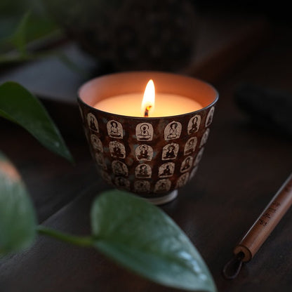 Sandalwood Scent Aromatherapy Candle - Mulantique